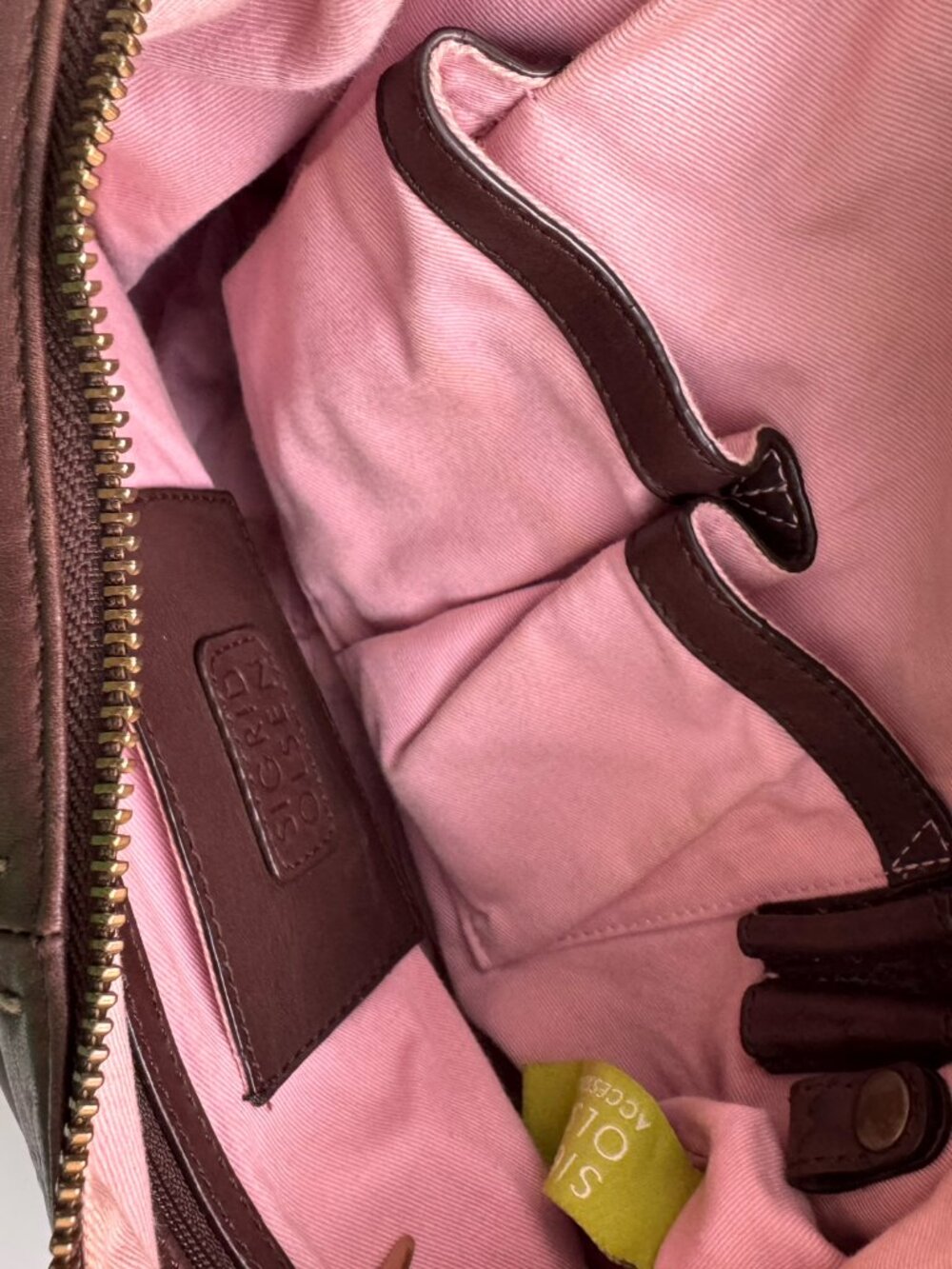 SIGRID OLSEN Leather Dark Chocolate Brown Hobo Bag - Picture 10 of 10